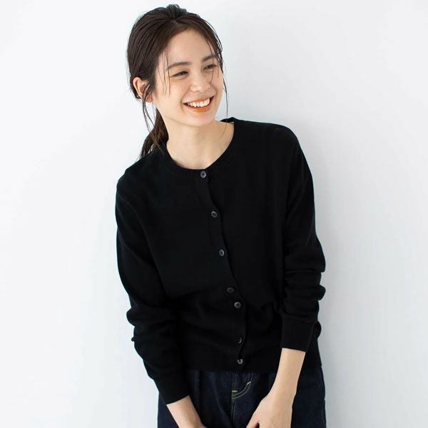 オーガニックコットン ニットベーシックカーディガン(長袖)