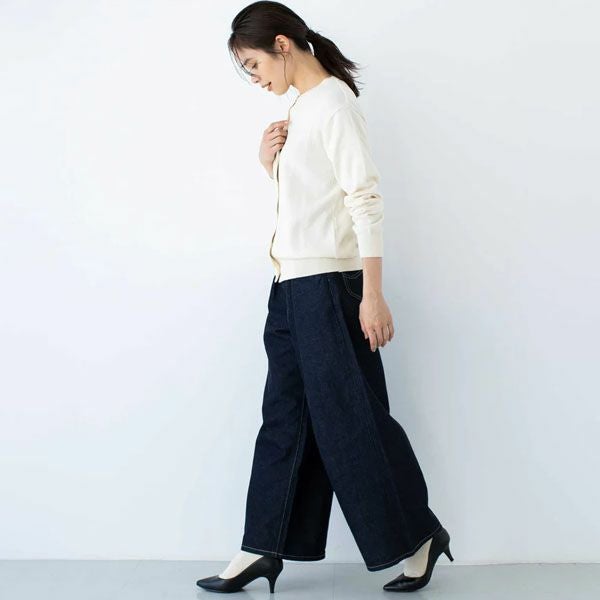 オーガニックコットン ニットベーシックカーディガン(長袖)