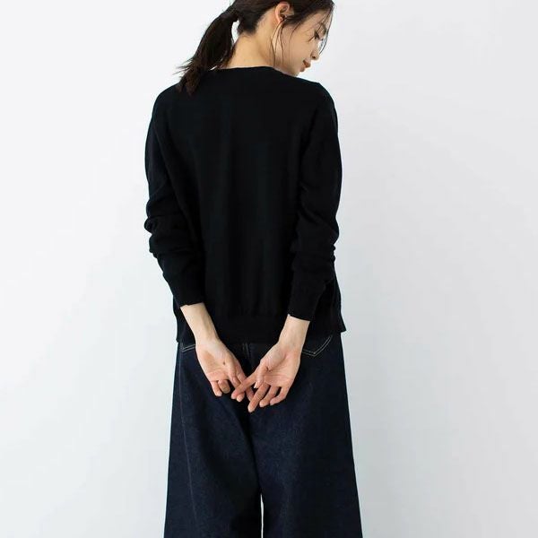 オーガニックコットン ニットベーシックカーディガン(長袖)