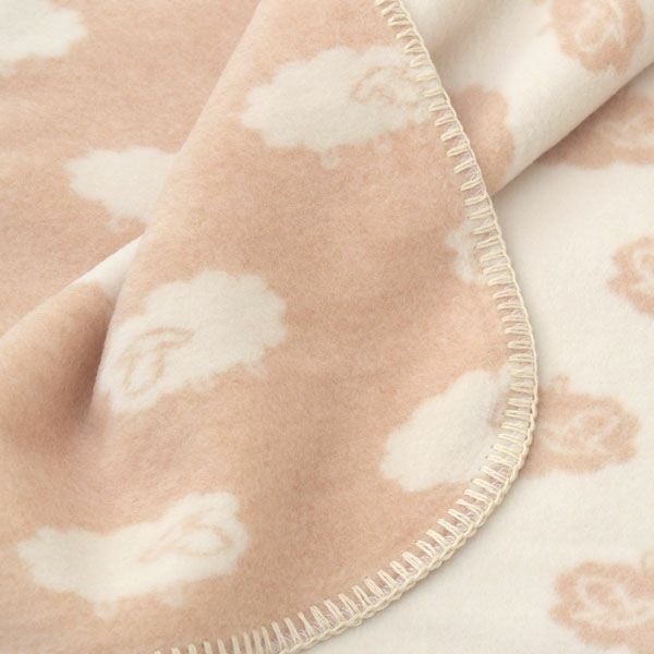 オーガニックコットン ふわふわひつじ柄クォーターケット