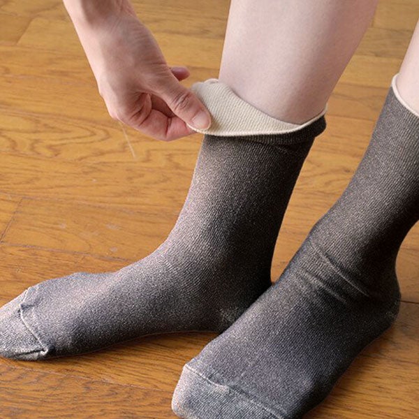 オーガニックコットン いつもソックス無地