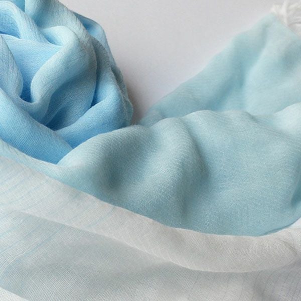 オーガニックコットン 播州織　グラデーションストール