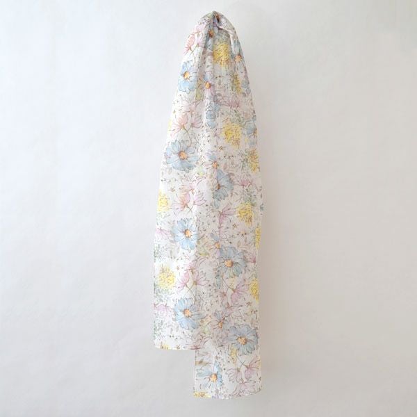 オーガニックコットン アルティメイトピマ ストール Drawingガーデンフラワー