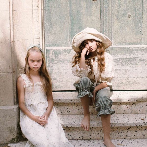 オーガニックコットン＆リネン キッズフリルパンツ Uma