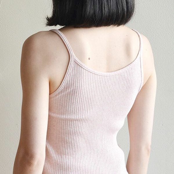 オーガニックコットン リブキャミソール