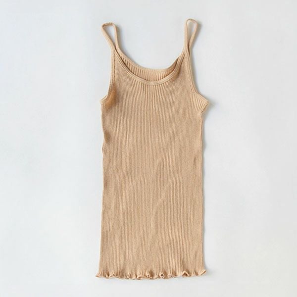 オーガニックコットン リブキャミソール