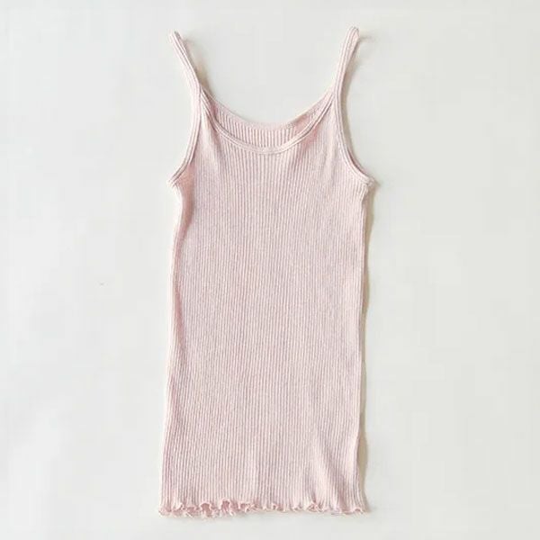 オーガニックコットン リブキャミソール