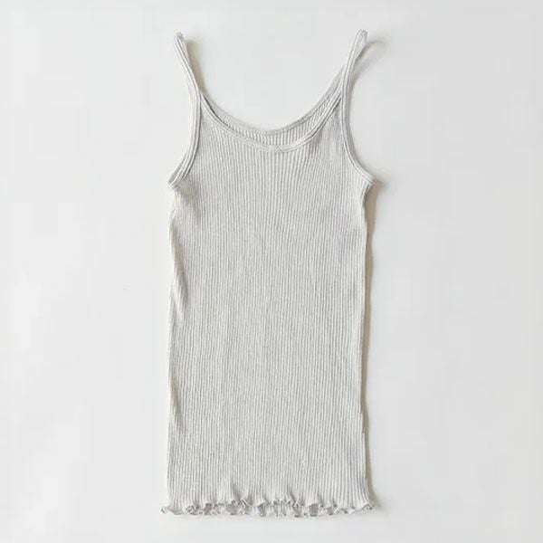 オーガニックコットン リブキャミソール