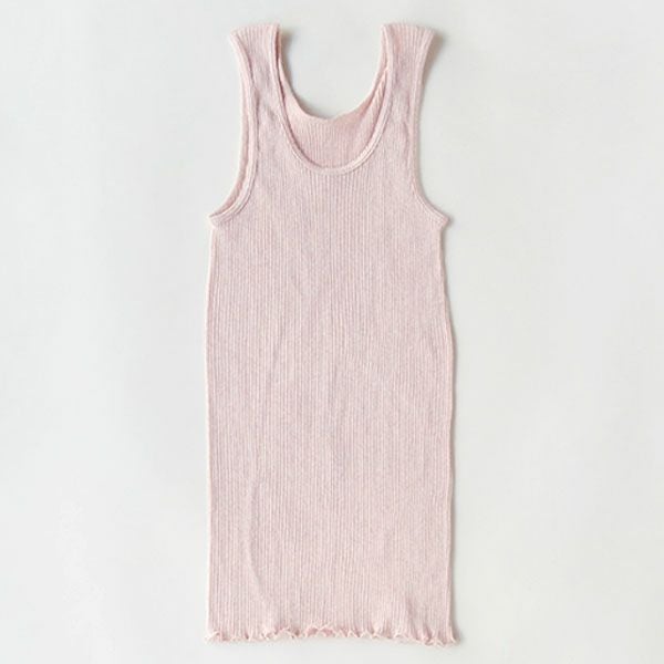 オーガニックコットン リブタンクトップ