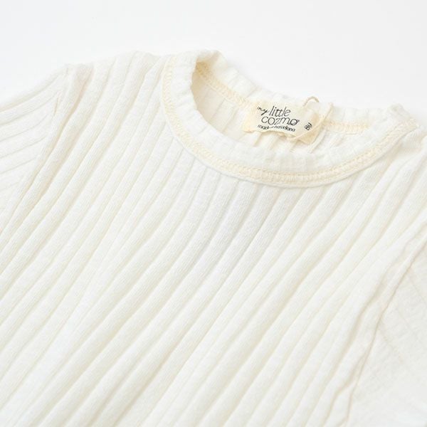 オーガニックコットン キッズリブレタスエッジTシャツ(半袖)