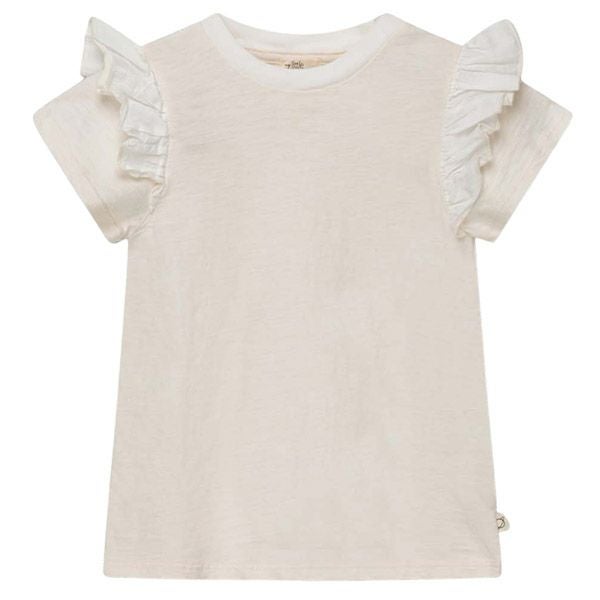 オーガニックコットン キッズスラブラッフルTシャツ(半袖)