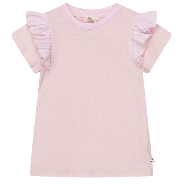 オーガニックコットン キッズスラブラッフルTシャツ(半袖)