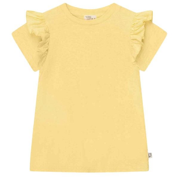 オーガニックコットン キッズスラブラッフルTシャツ(半袖)