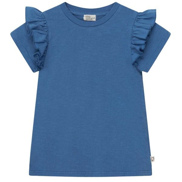 オーガニックコットン キッズスラブラッフルTシャツ(半袖)