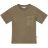オーガニックコットン キッズスラブポケット付きTシャツ(半袖)