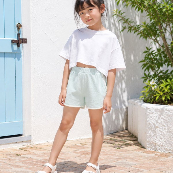オーガニックコットン キッズ テリーハーフパンツ
