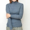 オーガニックコットン リブタートルネックＮ