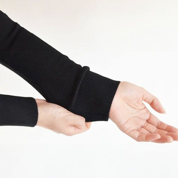 オーガニックコットン リブクルーネックＮ