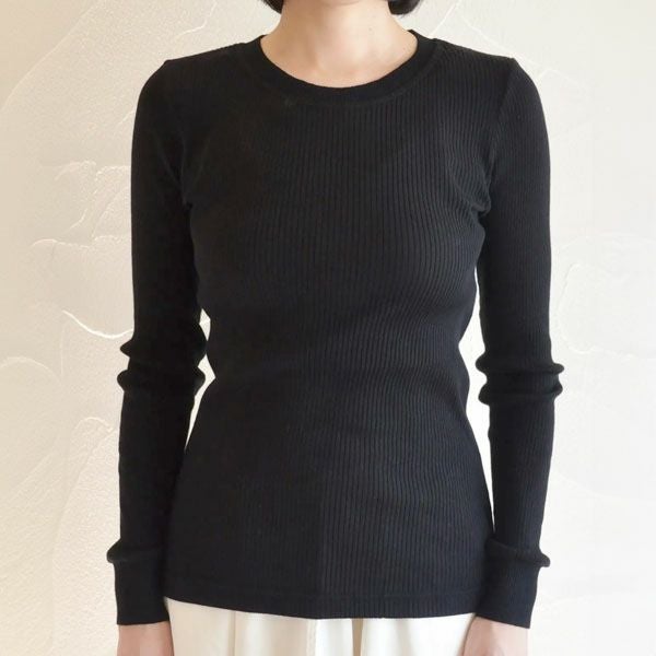 オーガニックコットン リブクルーネックＮ