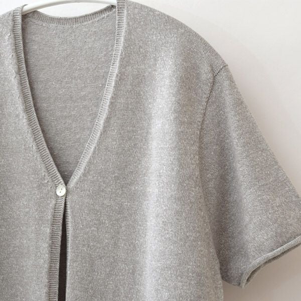 オーガニックコットン＆ヘンプ カーディガン(半袖)