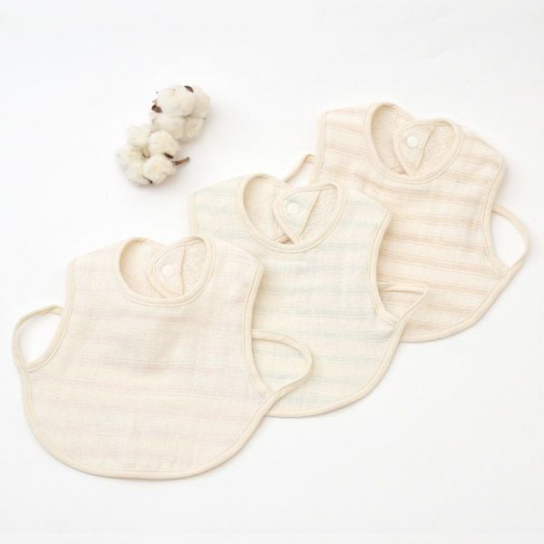 オーガニックコットン ベビースラブガーゼ スタイ