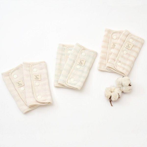 オーガニックコットン ベビースラブガーゼ 抱っこ紐肩ベルトカバー