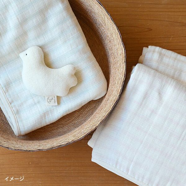 オーガニックコットン ベビースラブガーゼ おくるみ