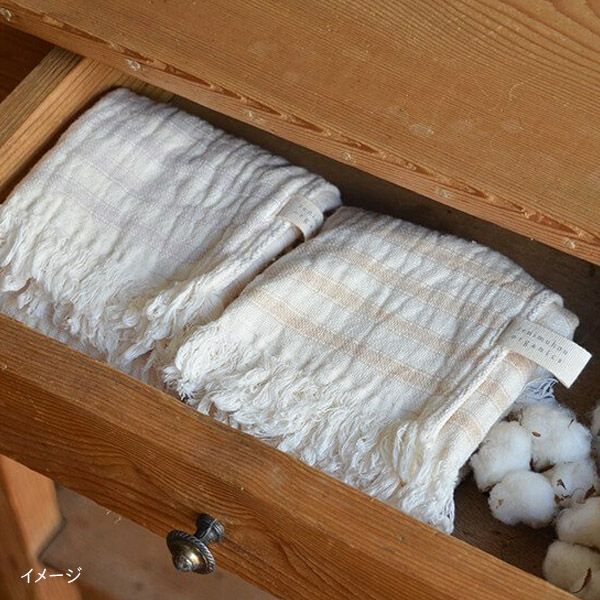 オーガニックコットン スラブガーゼ ウォッシュタオル
