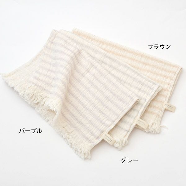 オーガニックコットン スラブガーゼ フェイスタオル