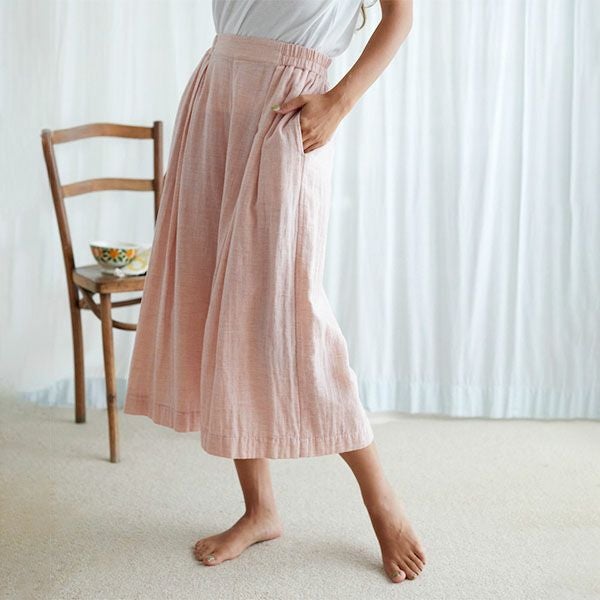 オーガニックコットン ローズマリーガーゼキュロット