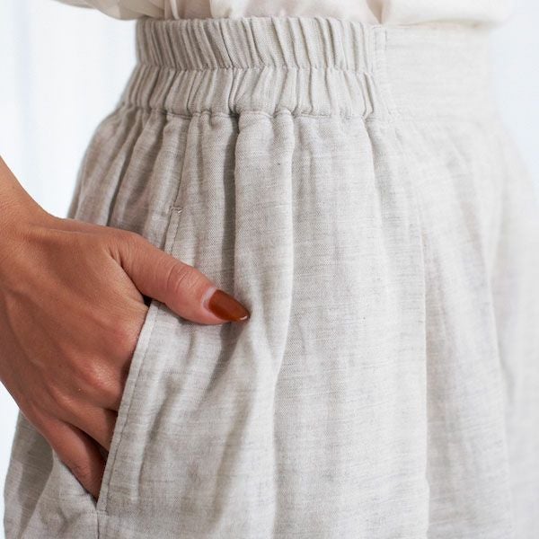 オーガニックコットン ローズマリーガーゼキュロット