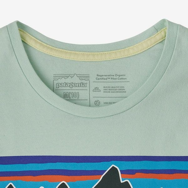 オーガニックコットン ガールズ・リジェネラティブ・サーティファイド・P-6ロゴ・Tシャツ