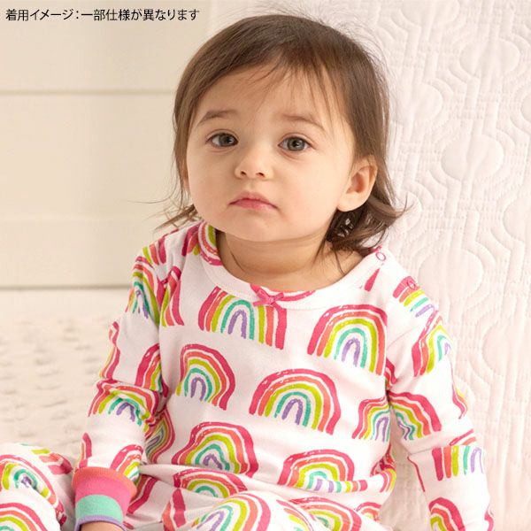 オーガニックコットン キッズ パジャマ（半袖）PrettyRainbows
