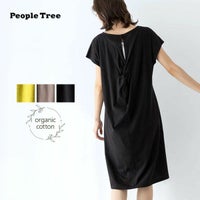 【SALE／10%OFF】オーガニックコットン バックツイストドレス