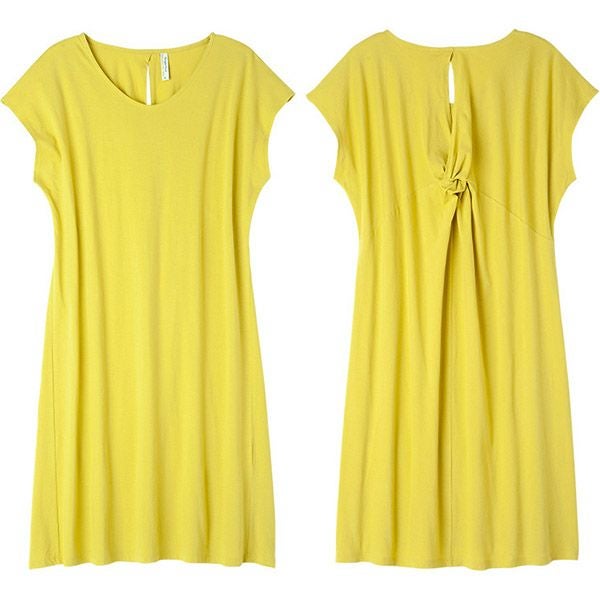 【SALE／10%OFF】オーガニックコットン バックツイストドレス