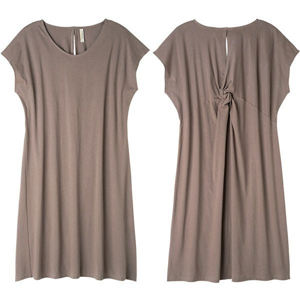 【SALE／10%OFF】オーガニックコットン バックツイストドレス