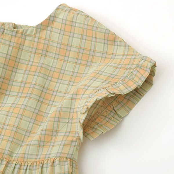 オーガニックコットン キッズ フレアドレス(半袖)