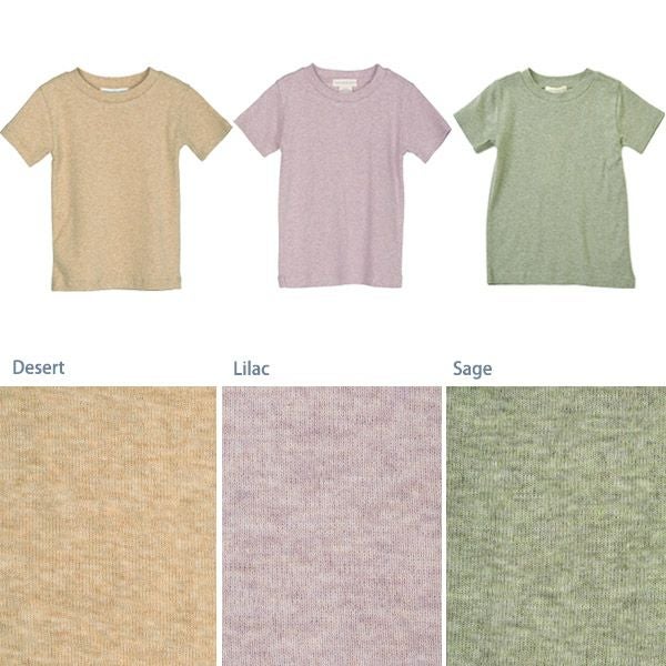 オーガニックコットン キッズ フライスTシャツ (半袖)