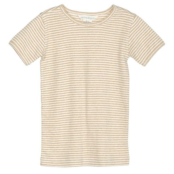 オーガニックコットン キッズ フライスTシャツStripe (半袖)