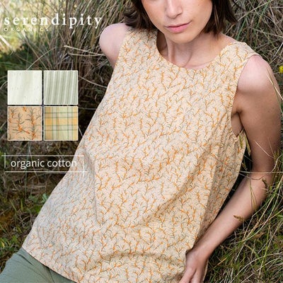 オーガニックコットン  ノースリーブシャツ