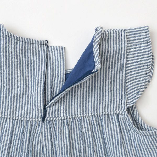 オーガニックコットン キッズシアサッカーシフトドレス