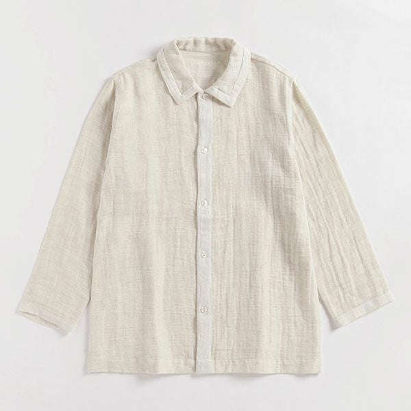 オーガニックコットン&リネン ダブルガーゼパジャマ