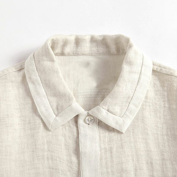 オーガニックコットン&リネン ダブルガーゼパジャマ