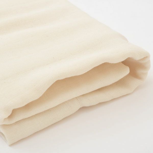 オーガニックコットン ベビー 三重織おくるみガーゼケット きなり 80×130