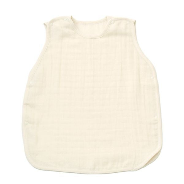 オーガニックコットン ベビー 三重織ガーゼスリーパー きなり 50-90
