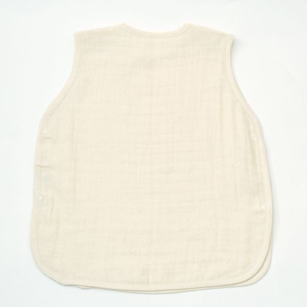 オーガニックコットン ベビー 三重織ガーゼスリーパー きなり 50-90