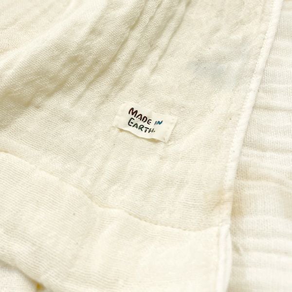 オーガニックコットン 三重織ガーゼケット シングル きなり