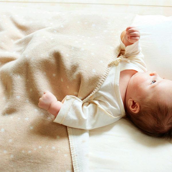 オーガニックコットン 綿毛布ハーフケット かぜ 70×100