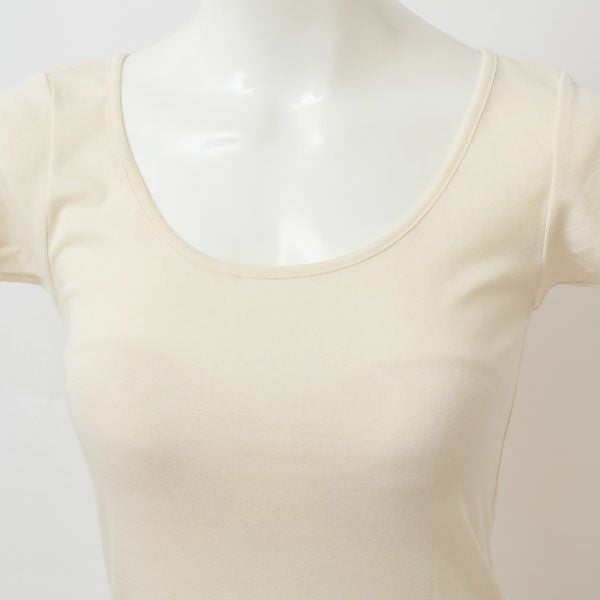 オーガニックコットン 薄手フレンチ袖インナー