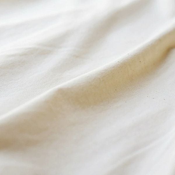 オーガニックコットン スキッパー5分袖ワンピース きなり